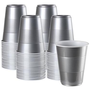 Imagem de Copos plásticos descartáveis QIHUANKJ 470mL, pacote com 100 unidades, 