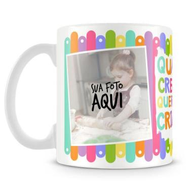 Imagem de Caneca Personalizada Infantil com 2 Fotos - Porcelana de Alto Brilho -