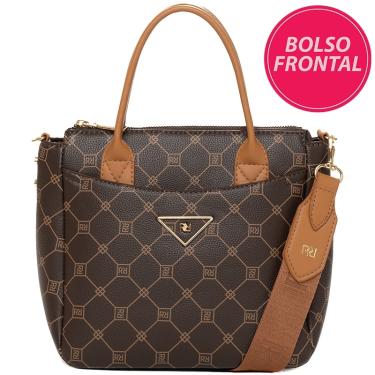 Imagem de Bolsa Tote Transversal Feminina Rafitthy 28.15209 Monograma
