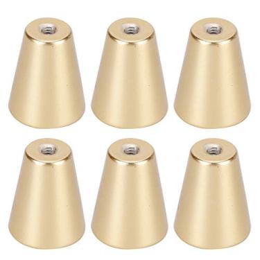 Imagem de GLOGLOW Puxador de Gaveta Dourado, Puxador de Alumínio Espacial para Armários Modernos, Design Forte e Durável para Guarda-roupas e Gavetas (Maçaneta da porta do guarda-roupa estilo europeu)