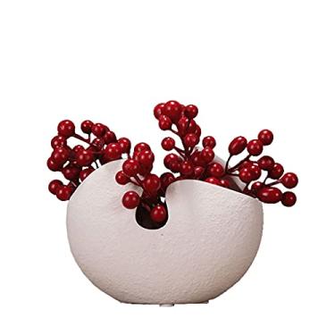 Imagem de Ornamentos Modernos Minimalistas Vaso de Cerâmica para Sala de Estar Decoração de Mesa de Jantar Artesanato Decoração de Estudo Decoração de Casa Ornamentos Decorativos