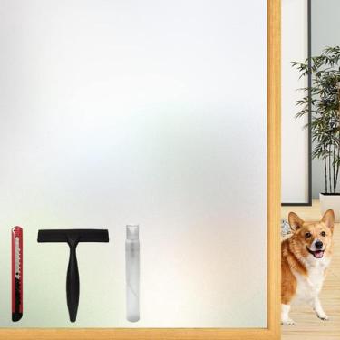 Imagem de Película de privacidade para janelas de vidro fosco LOVEPEA 75x400cm c