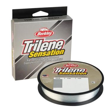 Imagem de Berkley Trilene® Sensation, transparente, 7,7 kg | Linha de pesca monofilamento de 7,7 kg, adequada para ambientes de água doce, laranja