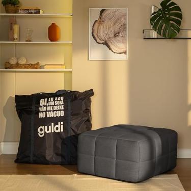 Imagem de Módulo Puff Sofá Guldi Popup Linho Grafite