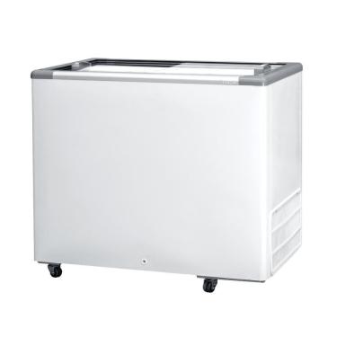 Imagem de Freezer Conservador Horizontal Fricon 311L Baixa Temperatura Tampa de Vidro Branco 110V