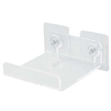 Imagem de Prateleira de Parede, Armazenamento Acrílico Transparente Prateleira Flutuante Expositor Suporte Suprimentos Domésticos Revista Livro sem Furo(12x12x4cm)