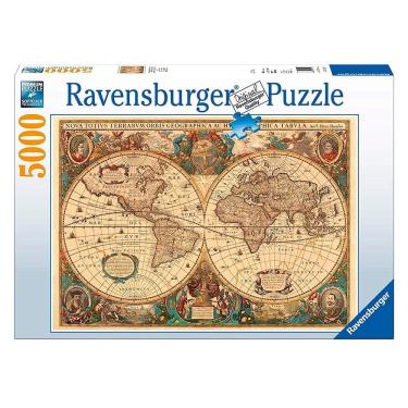 Imagem de Puzzle 5000 peças Mapa do Mundo Antigo - Ravensburger - Importado