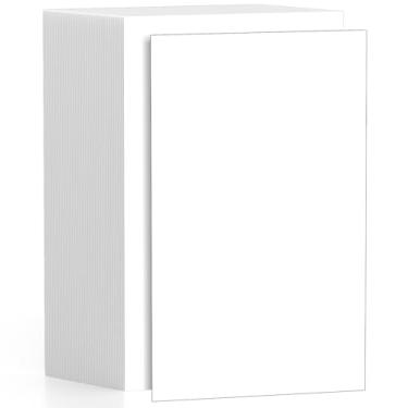 Imagem de 120 folhas de cartolina branca 21 x 35 cm, papel para impressora de cartolina de tamanho legal, papel para impressora de cartão branco, 21 x 35 cm, 200 g/m² para artesanato DIY, cartões, convites