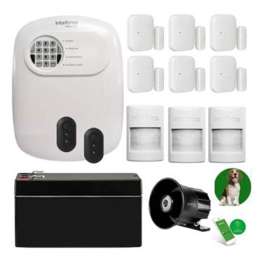 Imagem de Kit Alarme Intelbras Monitorado App Celular 9 Sensor Sem Fio