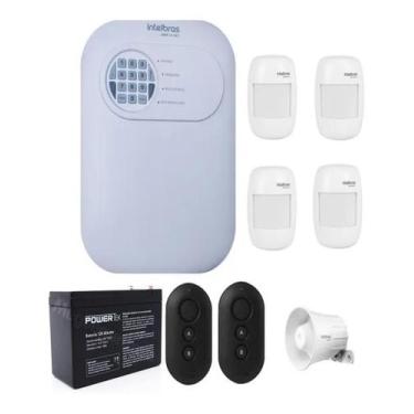 Imagem de Kit de Alarme Intelbras ANM 24 NET com 4 Sensores de Movimento Sem Fio