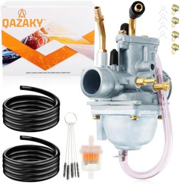 Imagem de Carburador QAZAKY compatível com Polaris Predator Scrambler 50 90 E-TON Eton Viper AXL50 RXL50 RXL70 TXL50 Beamer R2 2 tempos Yamaha Jog 100 90 cc 100 cc 100 4DM cabo manual estilo asfixia, 19 mm