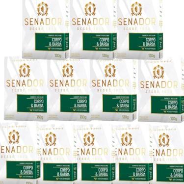Imagem de Sabonete Senador Corpo e Barba Memphis, 130gr cada, Kit com 12 Unidades