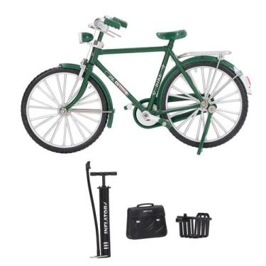 Imagem de Modelo de bicicleta Alomejor Bike 1:10 Alloy Vintage Green