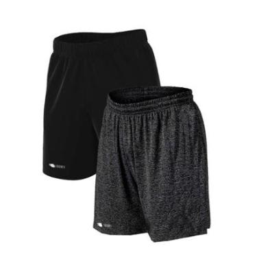 Imagem de Kit 2 Short Bermuda Plus Size Dry Academia Treino-Masculino