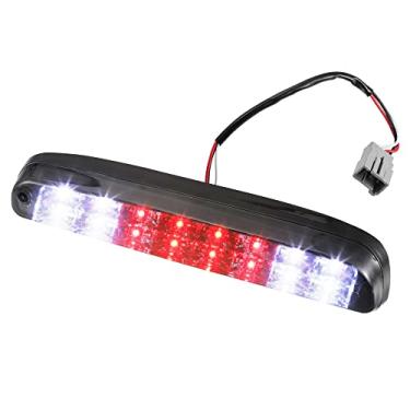 Imagem de X AUTOHAUX Luz de freio de montagem alta traseira CC3Z13A613B terceira luz de freio traseira montagem central no teto freio freio luz de carga traseira para Ford ABS preto