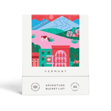 Imagem de Reach International Outfitters Vermont Adventure Bucket List: 50 Scratch-Off Cards for Outdoor Activities, Tourist Attractions, and Road Trips - Perfect Travel Gift and Guide for Exploring Vermont