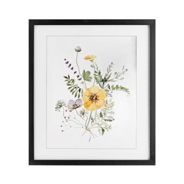 Imagem de Stupell Industries Gardening Herb Blooms Impressão emoldurada preta sob vidro, design por Lettered and Lined, 16 x 13