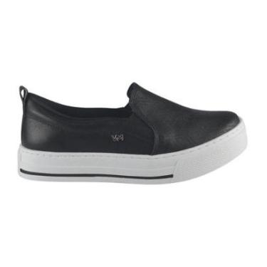 Imagem de Tênis Slip On Casual Femino Via Marte 027-007-02 Preto-Feminino