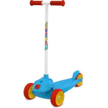 Imagem de Patinete Infantil Meu 1º Skatenet Azul com Freio ATÉ 50KG - Bandeirant