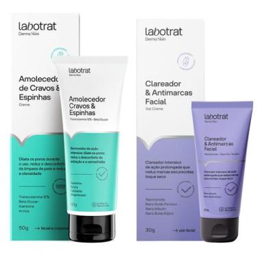 Imagem de Kit Amolecedor de espinhas e Creme Clareador e Anti Marcas Facial Labo