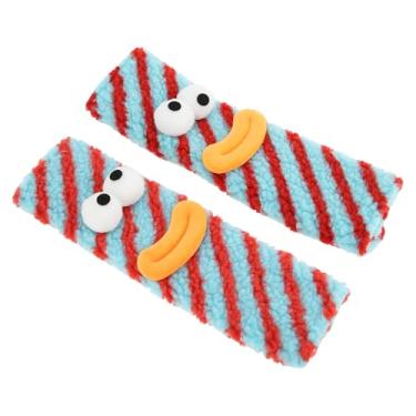 Imagem de Partuto Capa para cinto de segurança vermelho azul poliéster 24 cm almofada almofada almofada de ombro 2 peças