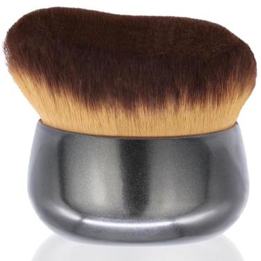 Imagem de Pincel de maquiagem corporal extragrande para autobronzeador, maquiagem de pernas e mistura de bronzeador, pincel Kabuki de cabeça larga de 75 mm oferece aplicação mais uniforme e bonita, pincel de