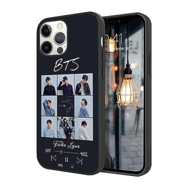 Imagem de WWDIYHOUSE Capa compatível com iPhone 16 Pro Max, design exclusivo e fixe, capa macia de TPU à prova de choque para homens/mulheres/meninas/meninos (Fashion-BTS-11)