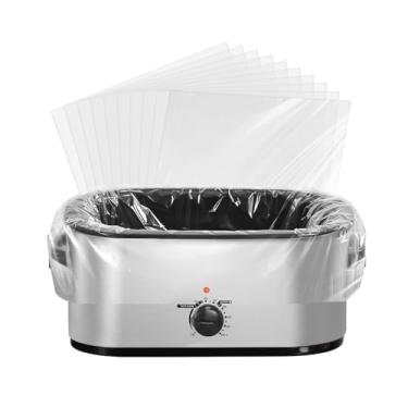 Imagem de Forros de cozimento lento, 10 unidades, 86 x 45,7 cm, ajuste universal para torradeiras de 16 a 22 litros, cozimento sem bagunça, forros de forno descartáveis para facilitar a limpeza, saco de cozinha