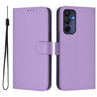 Imagem de COTDINFOR Capa carteira para Samsung Galaxy A16 5G com porta-cartões de couro PU Flip Folio Cover [capa interna de TPU à prova de choque] Capa protetora magnética para celular para Samsung Galaxy A16