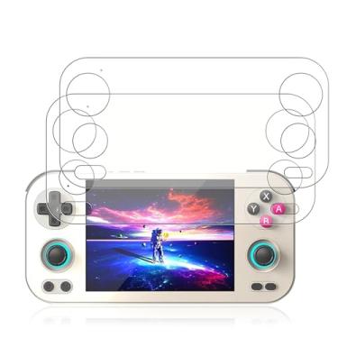 Imagem de NOUKAJU Protetor de tela para console de jogos RG476H, vidro temperado HD, dureza 9h, arranhões, anti-impressão digital, protetor de filme de vidro temperado para console de jogos portátil retrô