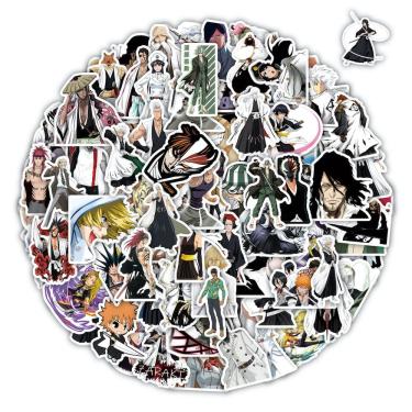 Imagem de Adesivo Anime Bleaches Vinyl Cartoon Anime 100 unidades à prova d`água