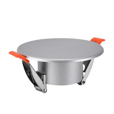 Imagem de Bothyi Tampa de parede decorativa para orifícios de ar condicionado, fácil de instalar e desmontar. Ideal para instalação em residências, Prata