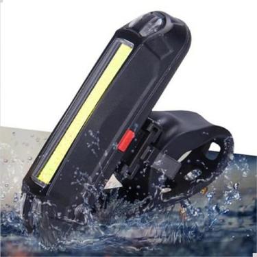 Imagem de Sinalizador Traseiro Bike Luz Led Potente Recarregável Usb