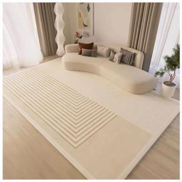 Imagem de SPXMQSS Tapetes de sala de estar, tapetes para quarto, antiderrapante, lavável, macio, grande, para quarto, mesa de jantar, decoração de escritório em casa, branco