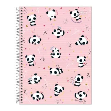 Imagem de Caderno Espiral Universitário A4 Capa Dura 10 Matérias 160 Folhas Lovely Friend - Tilibra Estampa 2