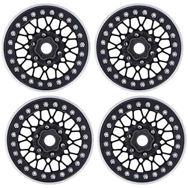 Imagem de Ainoli 4 unidades de cubos de roda em liga de alumínio com adaptador para carro //Redcat/Scx10 1/10 RC