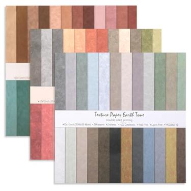 Imagem de Humyoun 72 folhas de papel para scrapbook, 30,5 x 30,5 cm, dupla face, romântico, verão, boêmio, artesanato, papel-cartolina decorativa, material de diário de lixo para álbum de fotos faça você mesmo