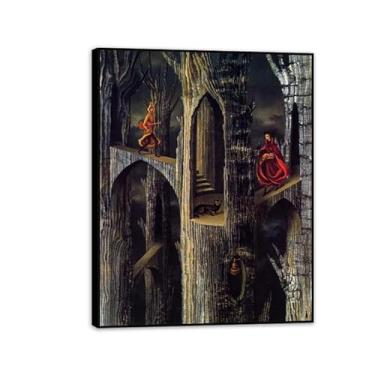 Imagem de Remedios Varo pintura em tela planta arquitetura pôster Remedios Varo decoração de casa surrealismo imagem de arte de parede para sala de estar quarto banheiro decoração de parede 40 x 30 cm