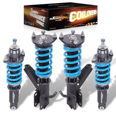 Imagem de maXpeedingrods Coilover for Acura RSX & Type-S 2002-2006, for Honda Integra DC5 2001-2006, 24 Levels Damper Adjustable Coilovers Suspension Kit, Height Adjustable T6 Upgraded Lowering Kits Blue