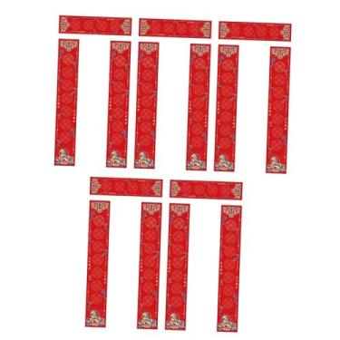 Imagem de KiBcsLic Conjunto de 5 pares de papel em branco para caligrafia DIY, Chun Lian 2026, Ano Chinês, Suprimentos para Caligrafia Xuan Vermelha para Celebração, Style D