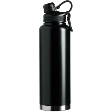 Imagem de GARRAFA TÉRMICA GRANDE 1.5 LITROS, QUENTE, FRIO, INOX DUPLA PAREDE, CAFÉ ACADEMIA TRABALHO (PRETO)