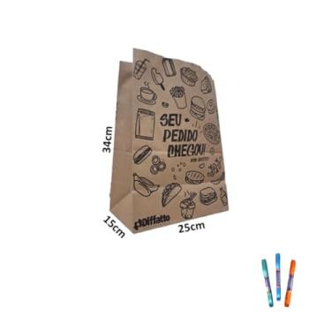 Imagem de Kit Saco SOS Impresso 7,5kg Com 50 Unidades + Fita Cetim 7mm x 10mts