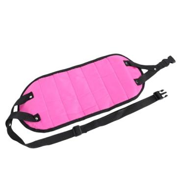 Imagem de Asixxsix Rede para Pés de Avião, Rede de Apoio para Os Pés de Malha Respirável para Viagens Com Alça Ajustável Estrutura Anti-ponta para Avião, Trem, ônibus, Escritório, Relaxamento (Rosa Vermelha)