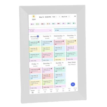 Imagem de Yunseity Gráfico de Tarefas de Calendário Digital de 10,1 Polegadas Com Tela Sensível Ao Toque, Display Interativo Full HD, Planejador Familiar Montável Em Parede ou Mesa, Lista de (plugue americano)