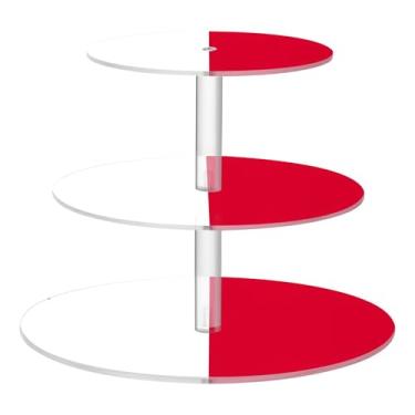 Imagem de Suporte de cupcake com bandeira de Malta, 3 níveis, copo redondo, torre de bolo, para formatura, decoração de mesa, cupcakes, comida, floral