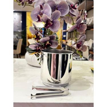 Imagem de Balde P/Gelo Em Inox C/Pinça - 1,5L