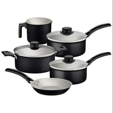 Imagem de Jogo Panelas Preto 5 Pç Tramontina Turim 20298/061