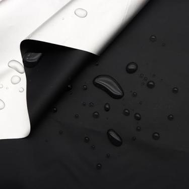 Imagem de David accessories Tecido impermeável por jarda, 1 jarda x 59 polegadas de largura, tecido para roupas ao ar livre, costura, pipa, bandeira, artesanato DIY (preto)