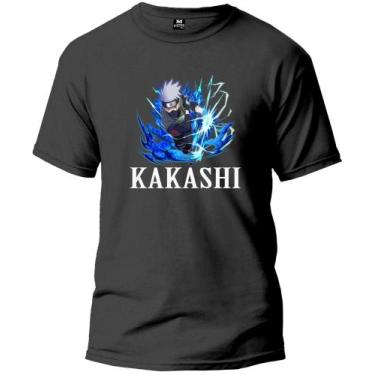 Imagem de Camisetas masculinas moda infantil coleção kakashi preços promocionais