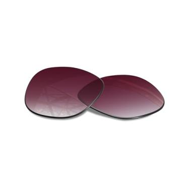 Imagem de SmartVLT Lentes de reposição degradê vermelho vinho para óculos inteligentes Ray-Ban Meta Wayfarer RW4008 e Gen 2 RW4012 (53 mm), transição, proteção UV